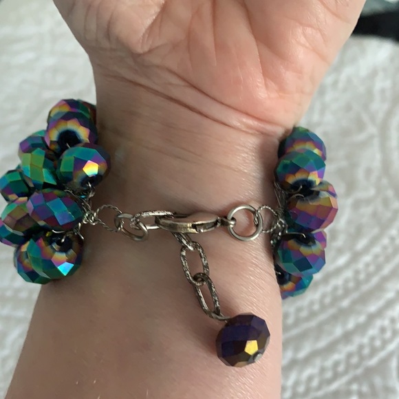 Stunning sparkling beaded cuff bracelet - Picture 7 of 9